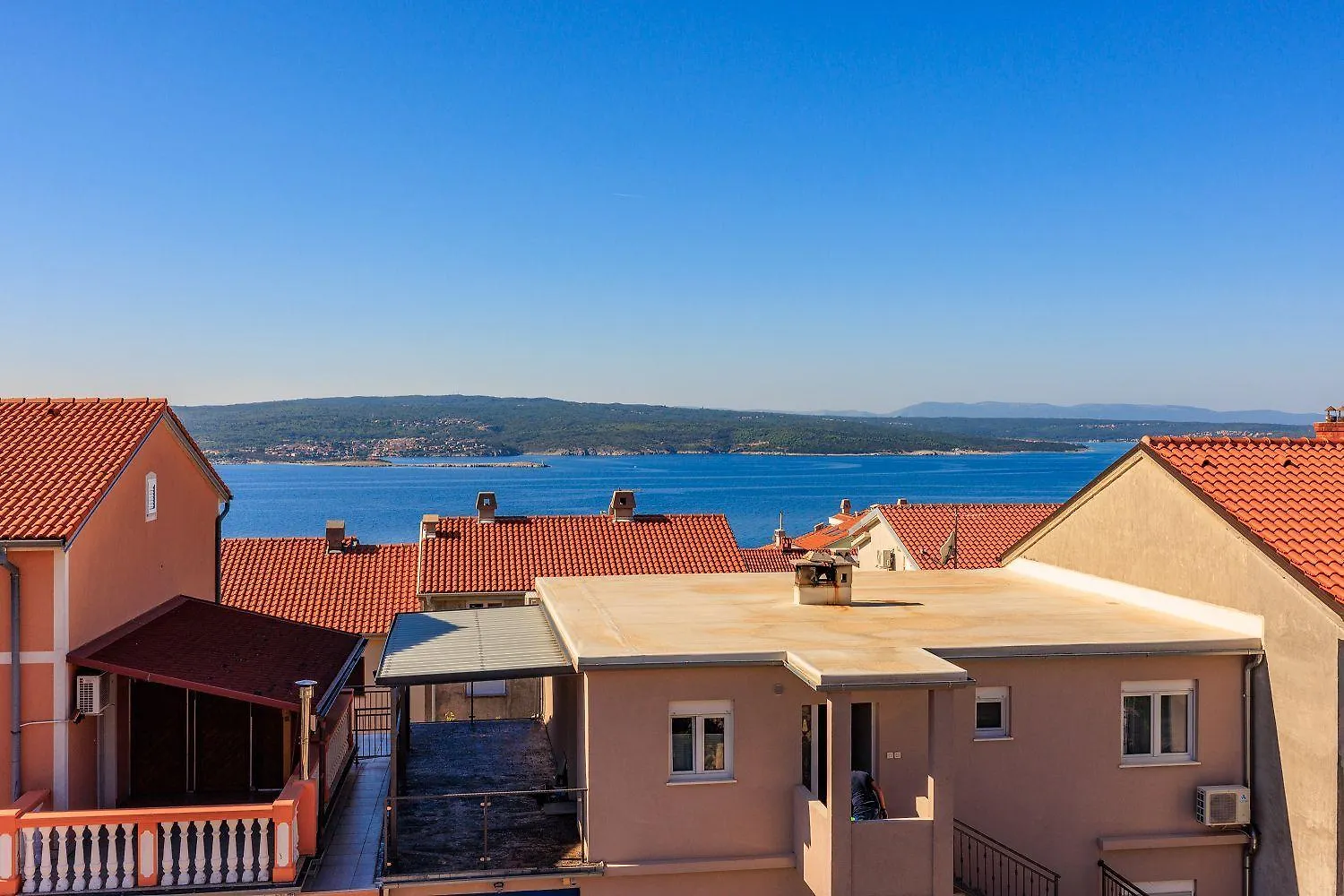 Apartment Idyllisches Studio-Apartment Mit Grandiosen Meerblick, Privatparkplatz, Wifi Crikvenica